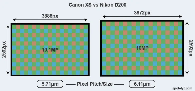 XS versus D200 MP