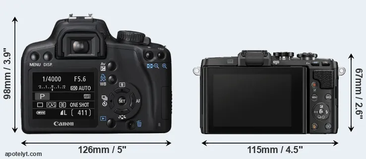 Comparison XS or E-PL7 rear