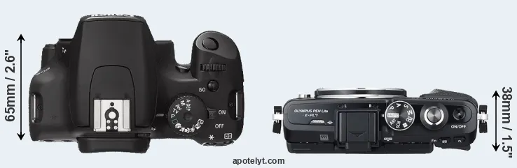 Compare XS versus E-PL7 top