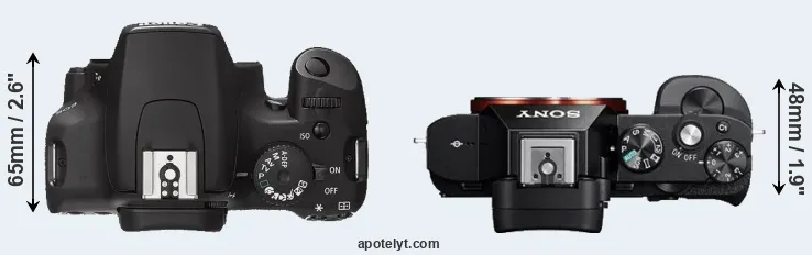 Compare XS versus A7R top