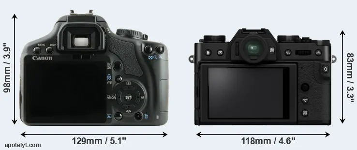 Comparison XSi or X-T30 II rear