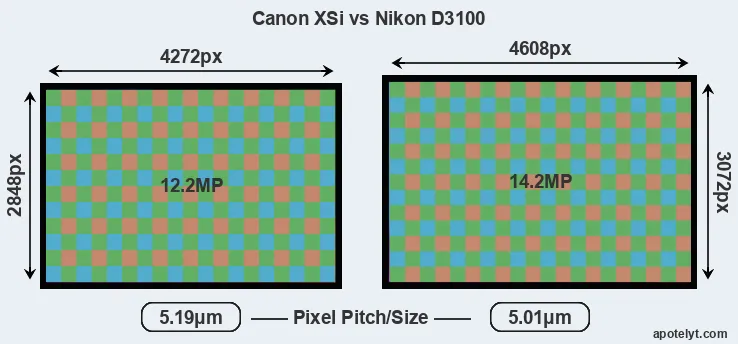 XSi versus D3100 MP