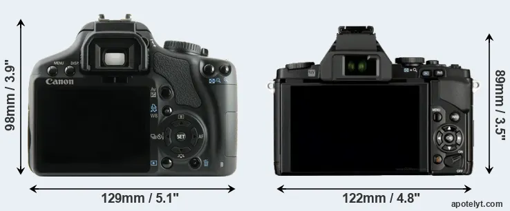 Comparison XSi or E-M5 rear