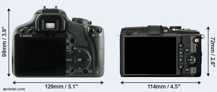 Comparison XSi or E-PL2 rear