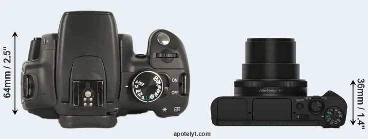 Compare XT versus HX90V top