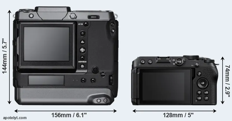 Comparison GFX 100 or Z30 rear
