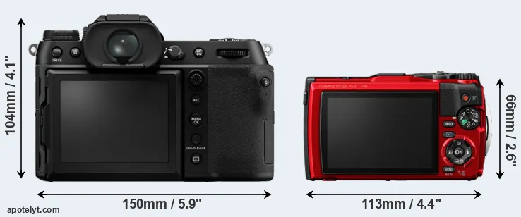 Comparison GFX 100S or TG-6 rear