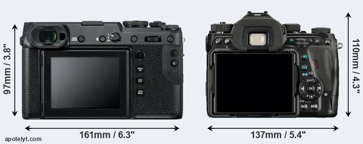 Comparison GFX 50R or K-1 rear