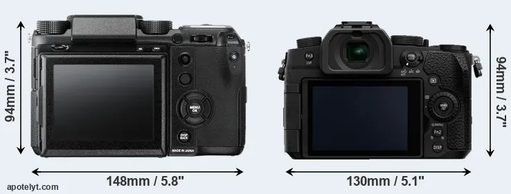 Comparison GFX 50S or G95 rear