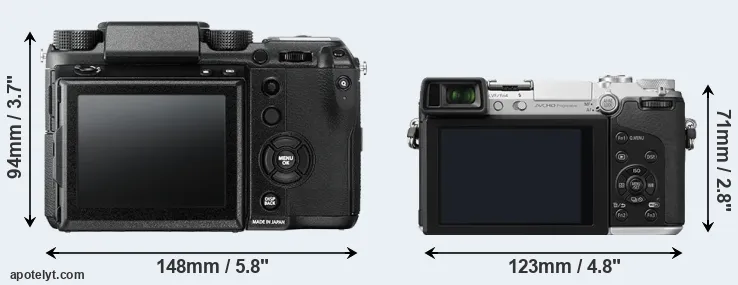 Comparison GFX 50S or GX7 rear