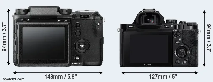 Comparison GFX 50S or A7 rear