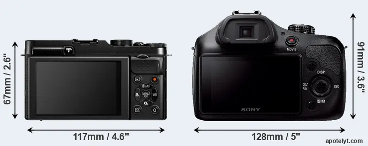 Comparison X-A1 or A3000 rear