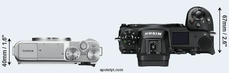 Compare X-A10 versus Z7 top