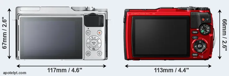 Comparison X-A10 or TG-6 rear