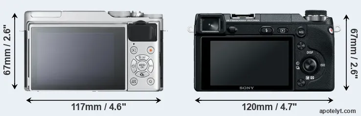 Comparison X-A10 or NEX-6 rear