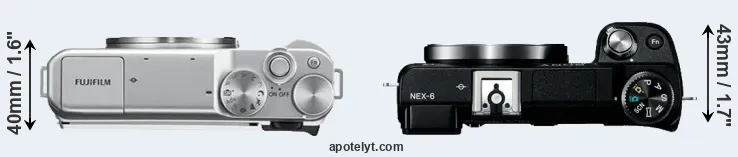 Compare X-A10 versus NEX-6 top