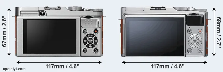 Comparison X-A2 or X-A5 rear