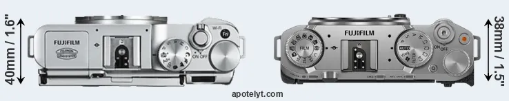 Compare X-A2 versus X-M5 top