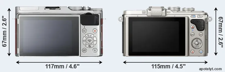 Comparison X-A3 or E-PL8 rear