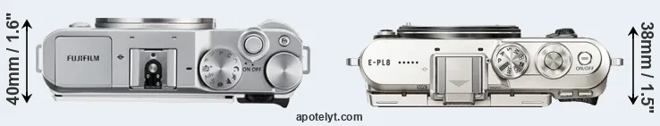 Compare X-A3 versus E-PL8 top