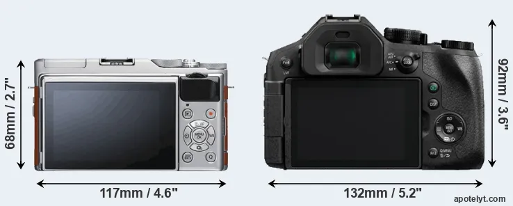 Comparison X-A5 or FZ300 rear