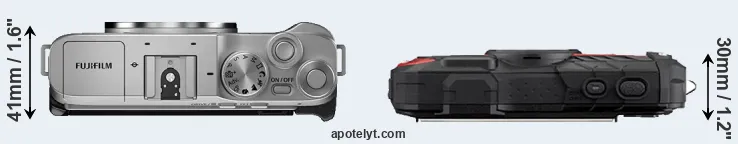 Compare X-A7 versus WG-60 top