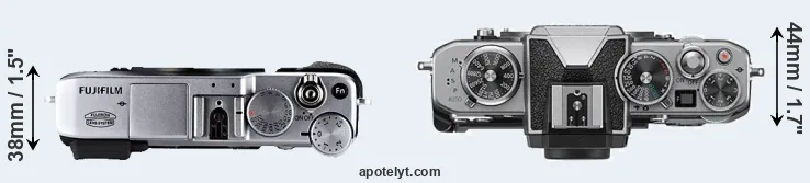 Compare X-E1 versus Z fc top