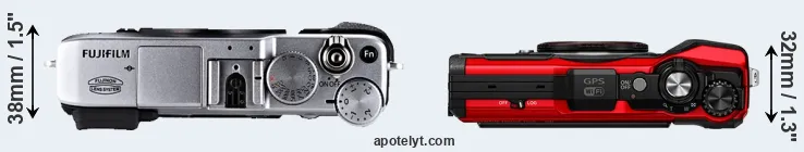 Compare X-E1 versus TG-6 top