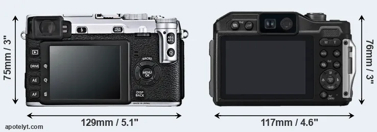 Comparison X-E1 or FT7 rear