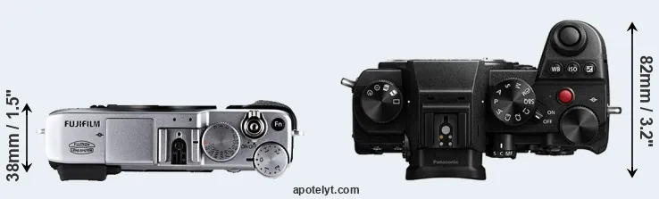Compare X-E1 versus S5 top