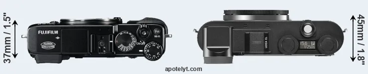 Compare X-E2 versus CL top