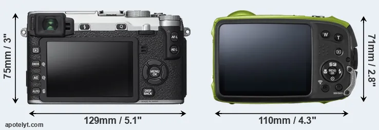Comparison X-E2S or XP120 rear