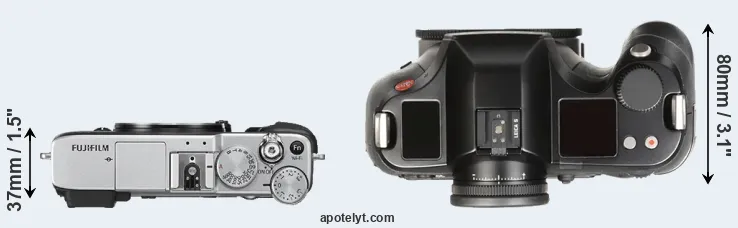 Compare X-E2S versus S Typ 007 top