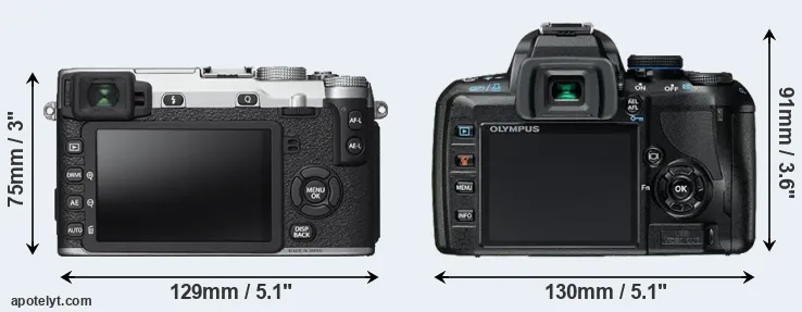 Comparison X-E2S or E-420 rear