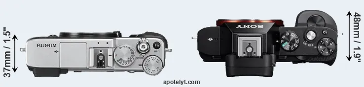 Compare X-E2S versus A7R top