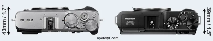 Compare X-E3 versus X-M1 top
