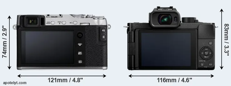 Comparison X-E3 or G110 rear
