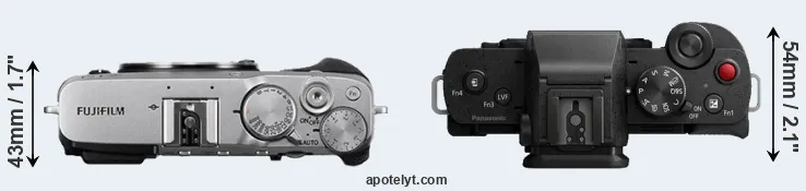 Compare X-E3 versus G110 top