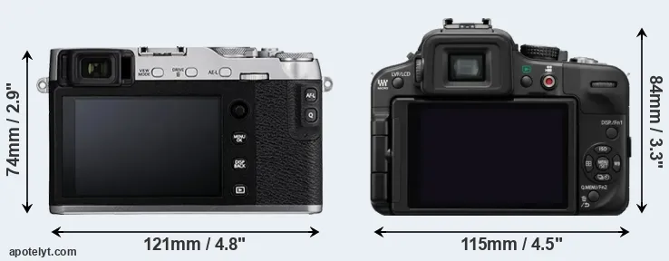 Comparison X-E3 or G3 rear