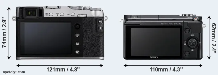 Comparison X-E3 or NEX-3N rear