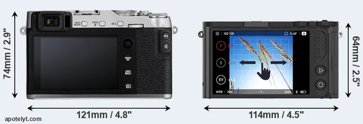 Comparison X-E3 or M1 rear