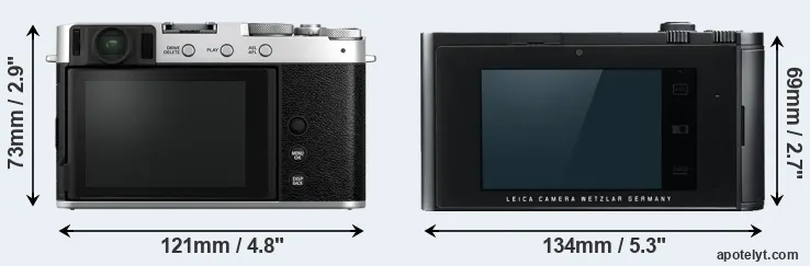 Comparison X-E4 or T Typ 701 rear