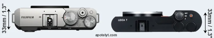 Compare X-E4 versus T Typ 701 top