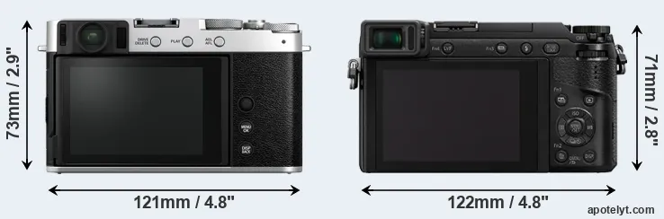 Comparison X-E4 or GX80 rear