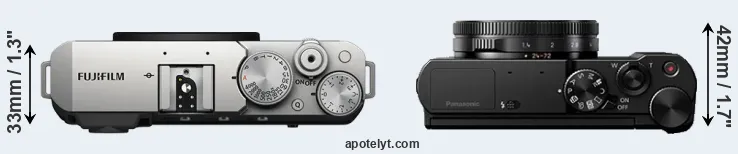 Compare X-E4 versus LX10 top