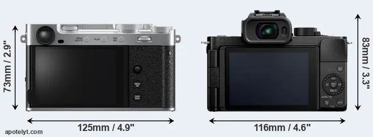 Comparison X-E5 or G110 rear