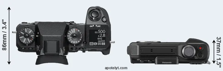 Compare X-H1 versus FT7 top