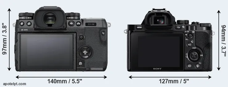 Comparison X-H1 or A7 rear