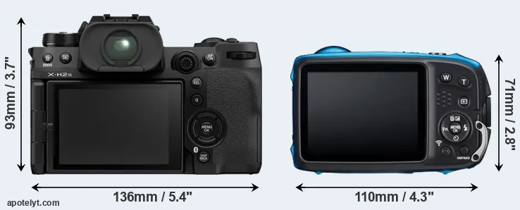 Comparison X-H2S or XP140 rear