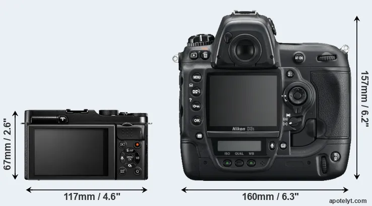 Comparison X-M1 or D3S rear
